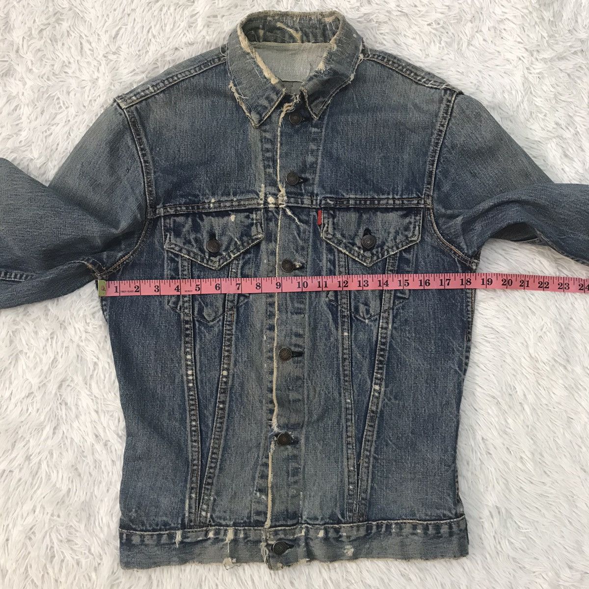 Levi's Vtg Distress Levis Big E Button No 526 Denim Jacket Size US S / EU 44-46 / 1 - 20 Thumbnail
