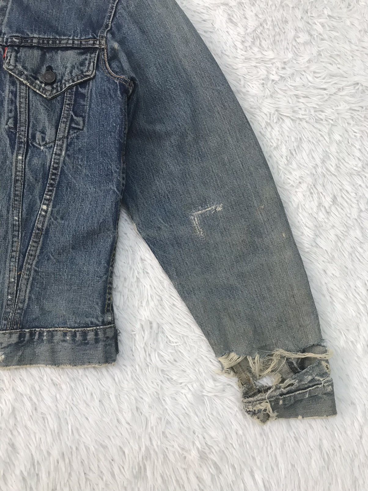 Levi's Vtg Distress Levis Big E Button No 526 Denim Jacket Size US S / EU 44-46 / 1 - 6 Thumbnail