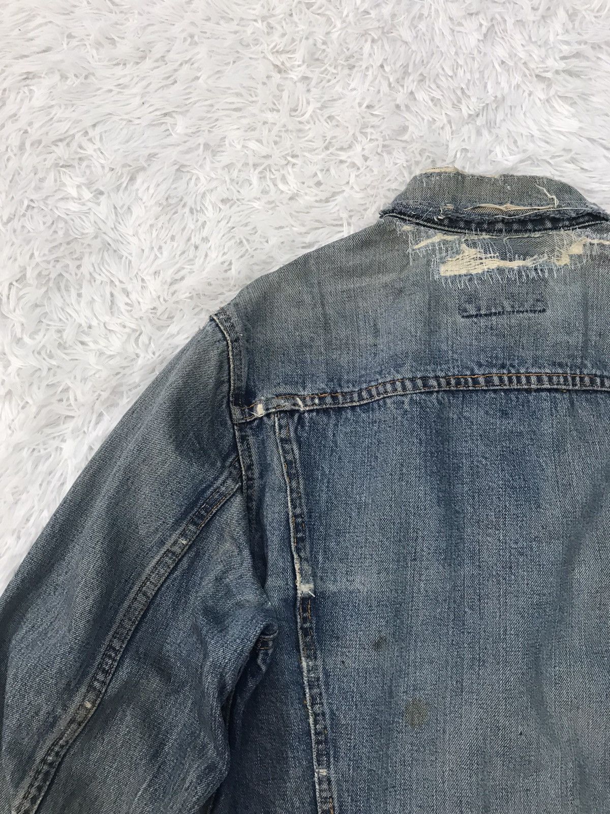 Levi's Vtg Distress Levis Big E Button No 526 Denim Jacket Size US S / EU 44-46 / 1 - 9 Thumbnail