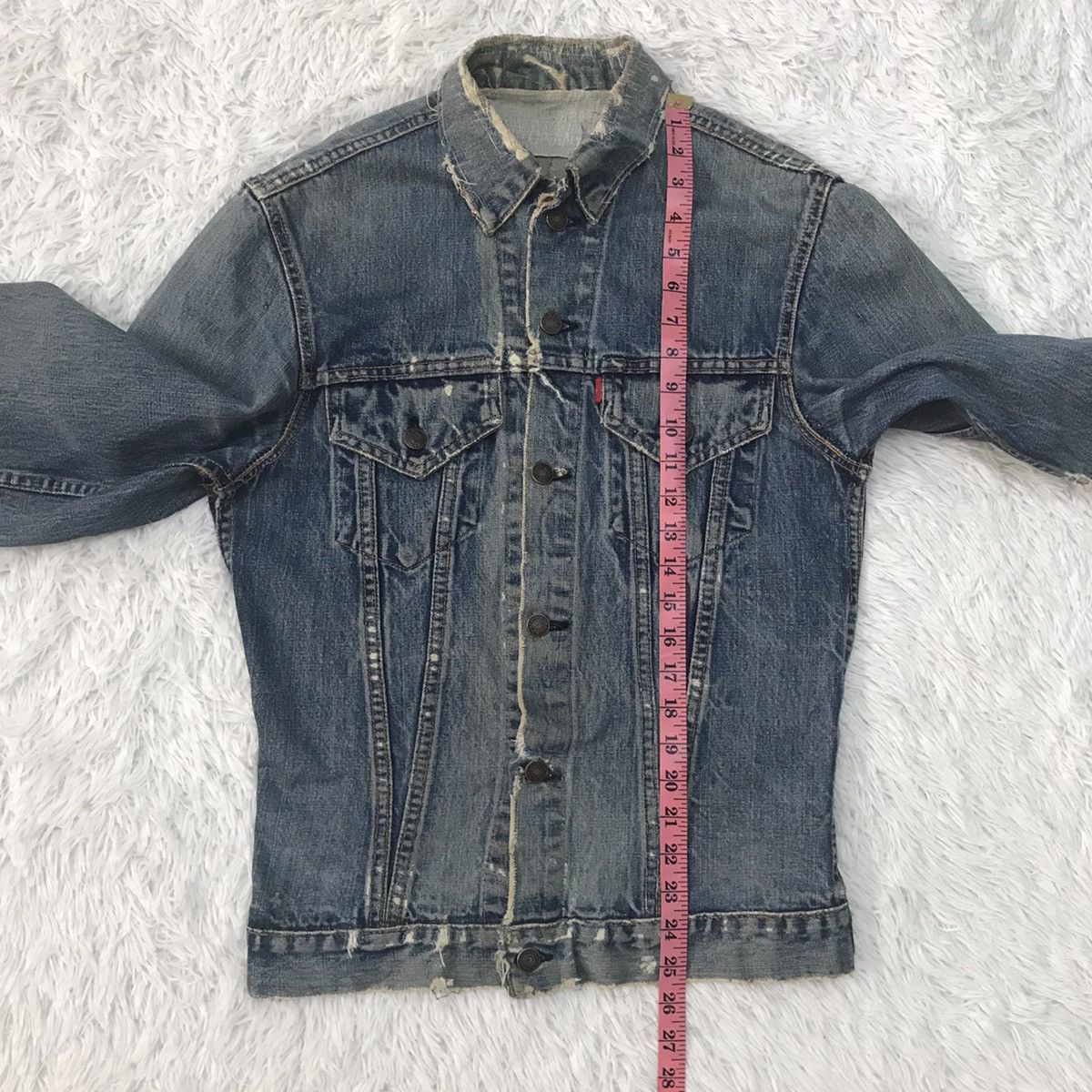 Levi's Vtg Distress Levis Big E Button No 526 Denim Jacket Size US S / EU 44-46 / 1 - 21 Thumbnail