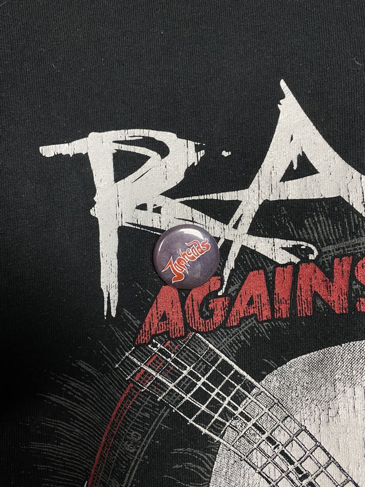 Gildan × Vintage Rage Against Racism Festival Vintage Black T-Shirt Size US XL / EU 56 / 4 - 4 Thumbnail