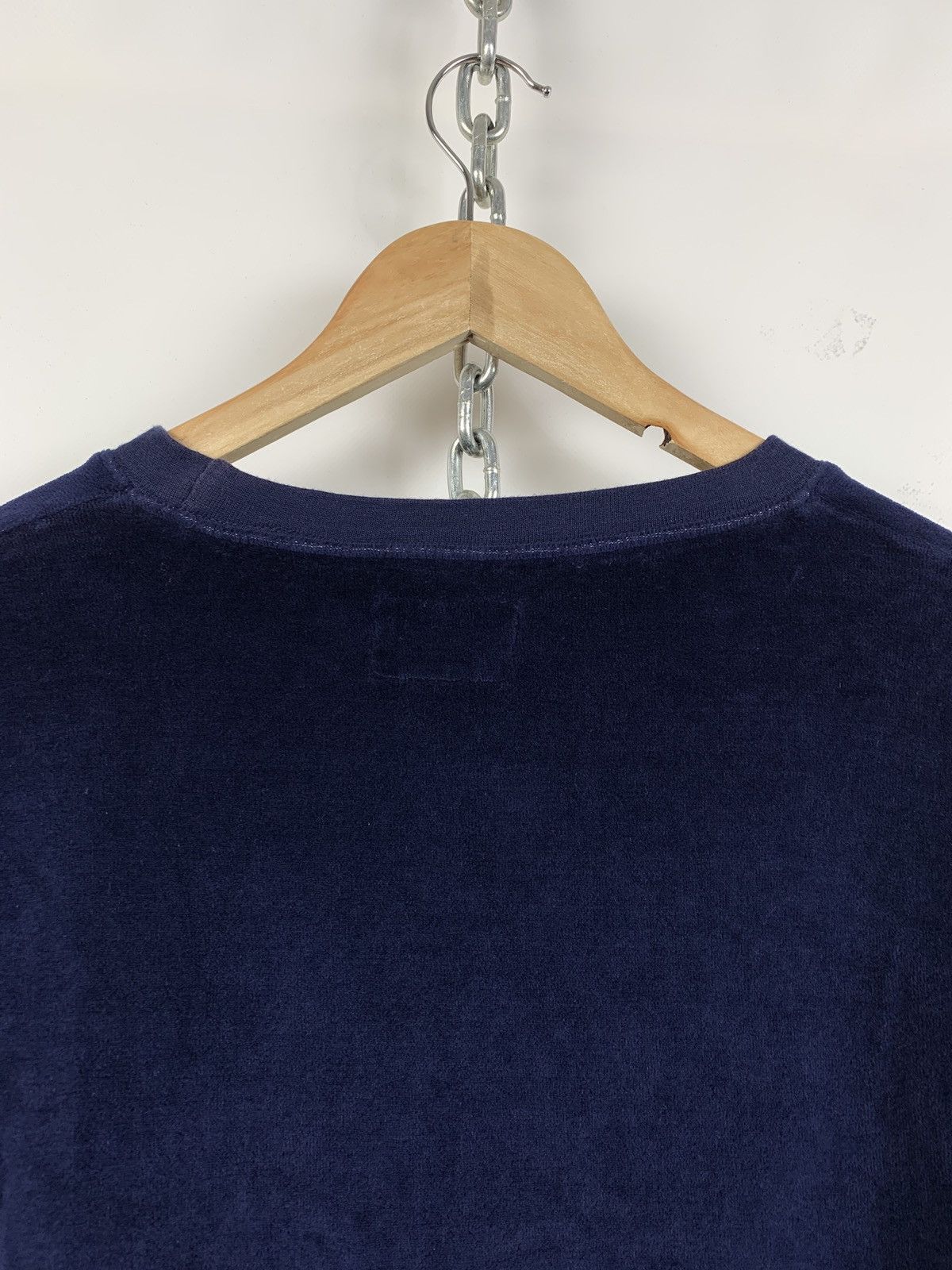 Stussy Vintage Stussy Towel Striped Navy/White Crewneck Sweatshirt Size US L / EU 52-54 / 3 - 14 Thumbnail