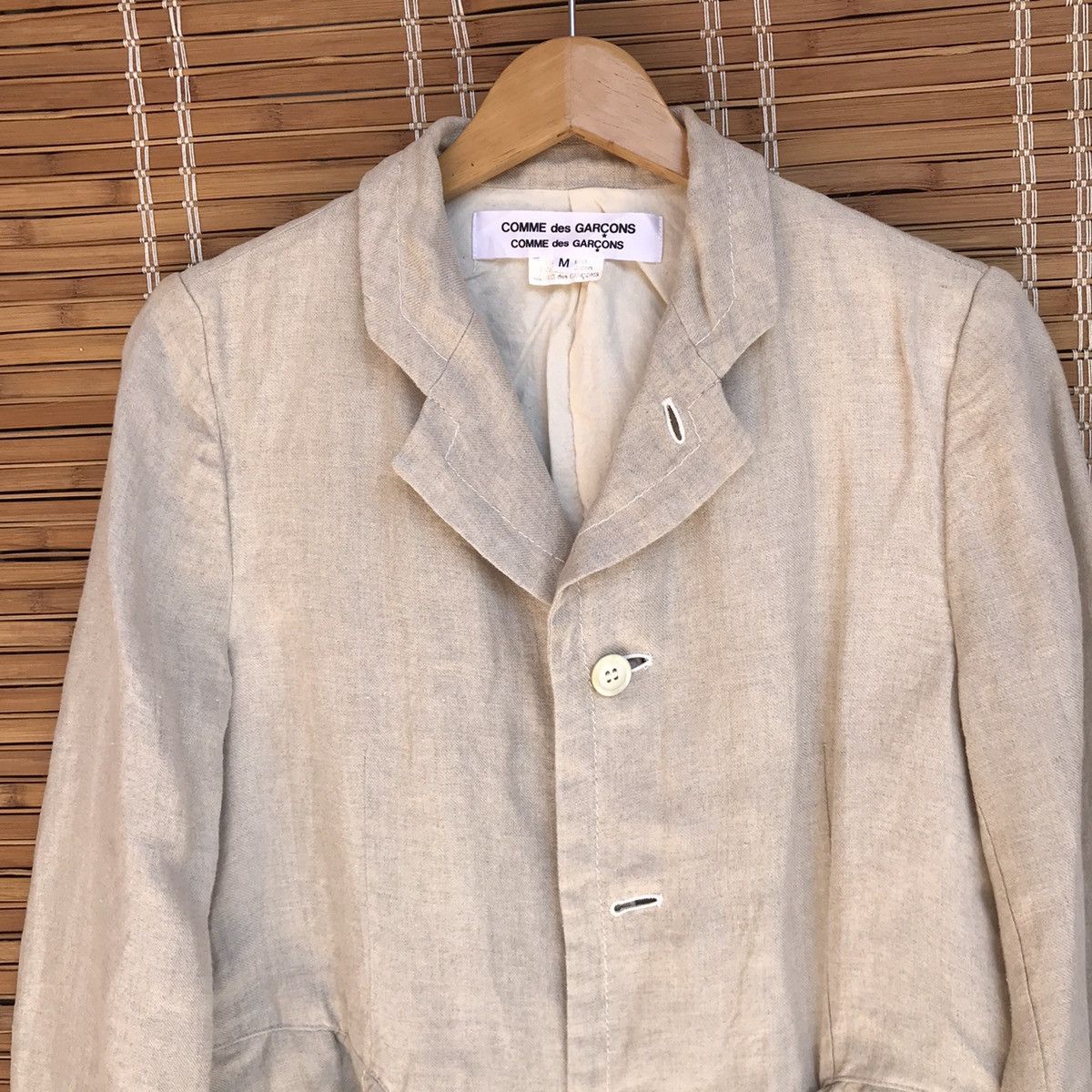 CDG by Comme des Garcons Vintage CDG Trench Coat Comme Des Garçons Cardigan Coat Size US M / EU 48-50 / 2 - 2 Thumbnail