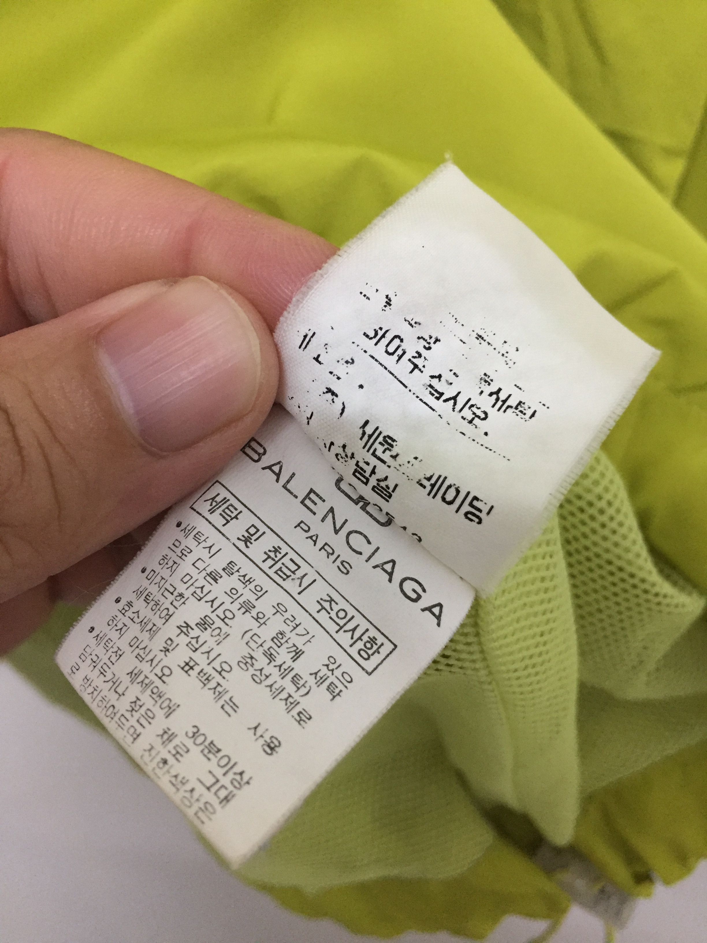 Balenciaga × Vintage Vtg BALENCIAGA light Windbreaker apple green jacket Size US S / EU 44-46 / 1 - 12 Thumbnail