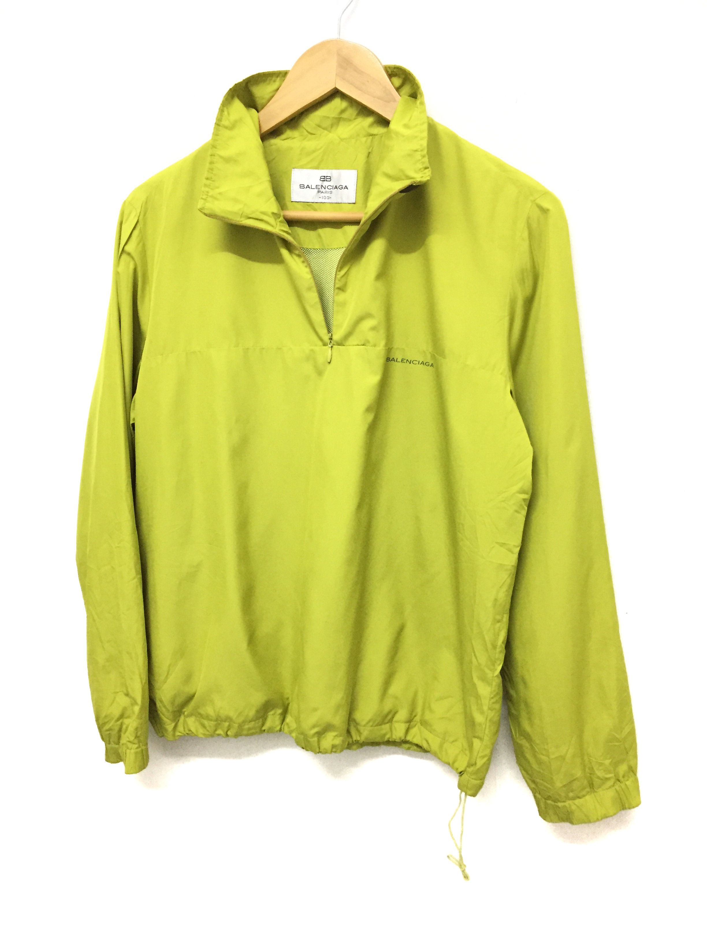 Balenciaga × Vintage Vtg BALENCIAGA light Windbreaker apple green jacket Size US S / EU 44-46 / 1 - 6 Thumbnail
