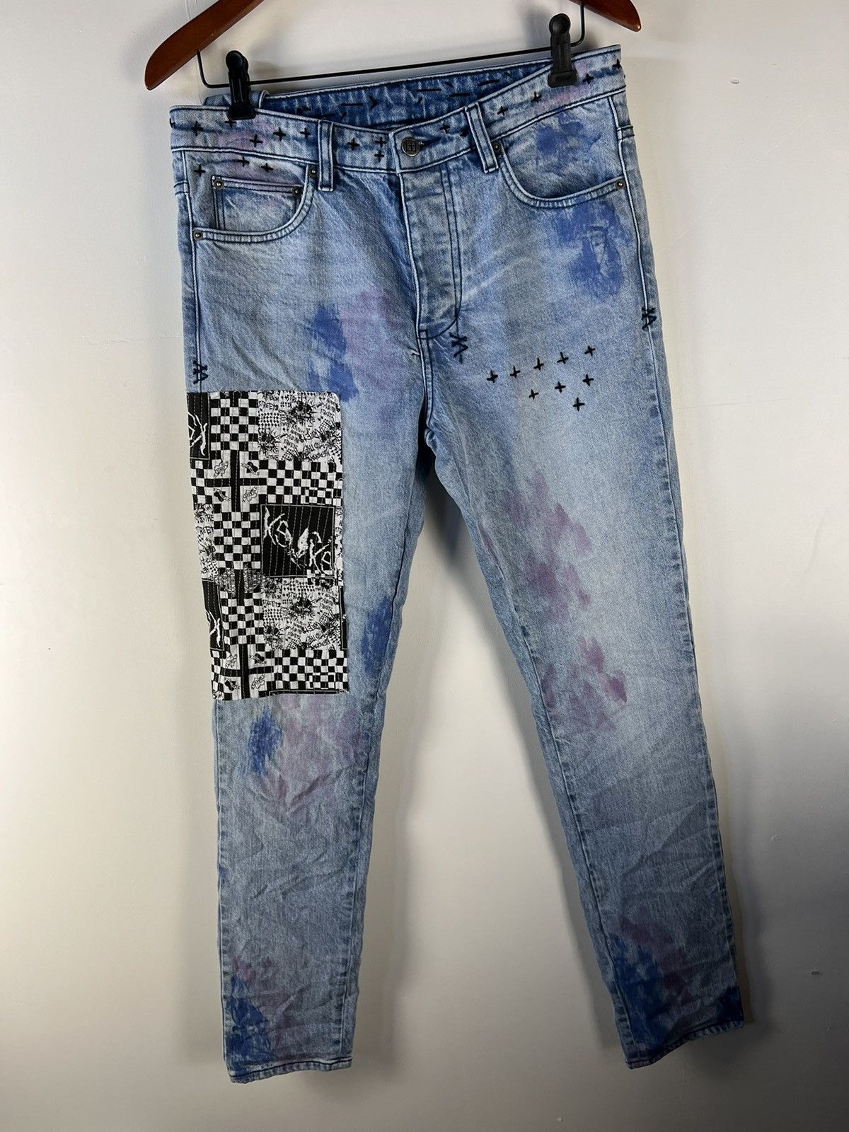 image of Ksubi Chitch The Streets Kolor Denim Jeans in Blue, Men's (Size 32)