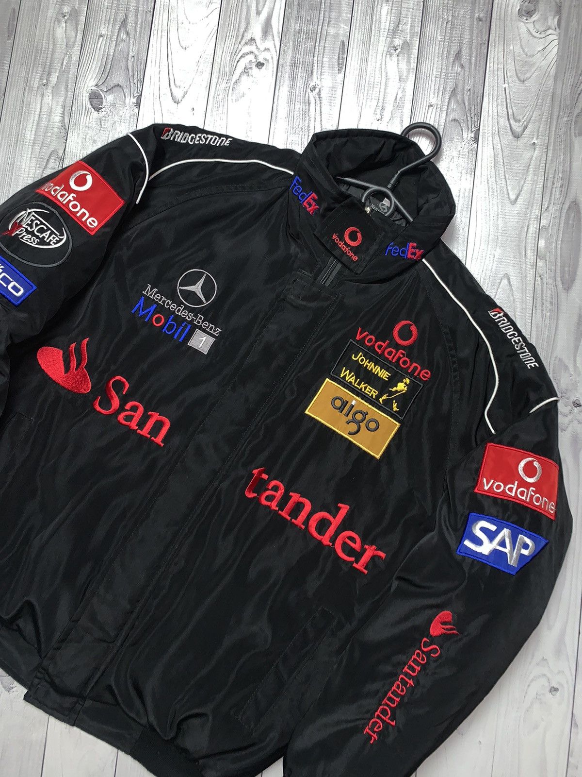 Mercedes-Benz × Vintage Vintage Mercedes Benz racing jacket logo rare size L/XL Size US L / EU 52-54 / 3 - 4 Thumbnail