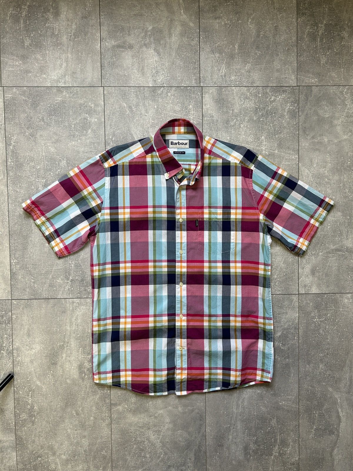 Barbour × Vintage Mens Vintage BARBOUR SHIRTS button up novacheck Size US M / EU 48-50 / 2 - 1 Thumbnail