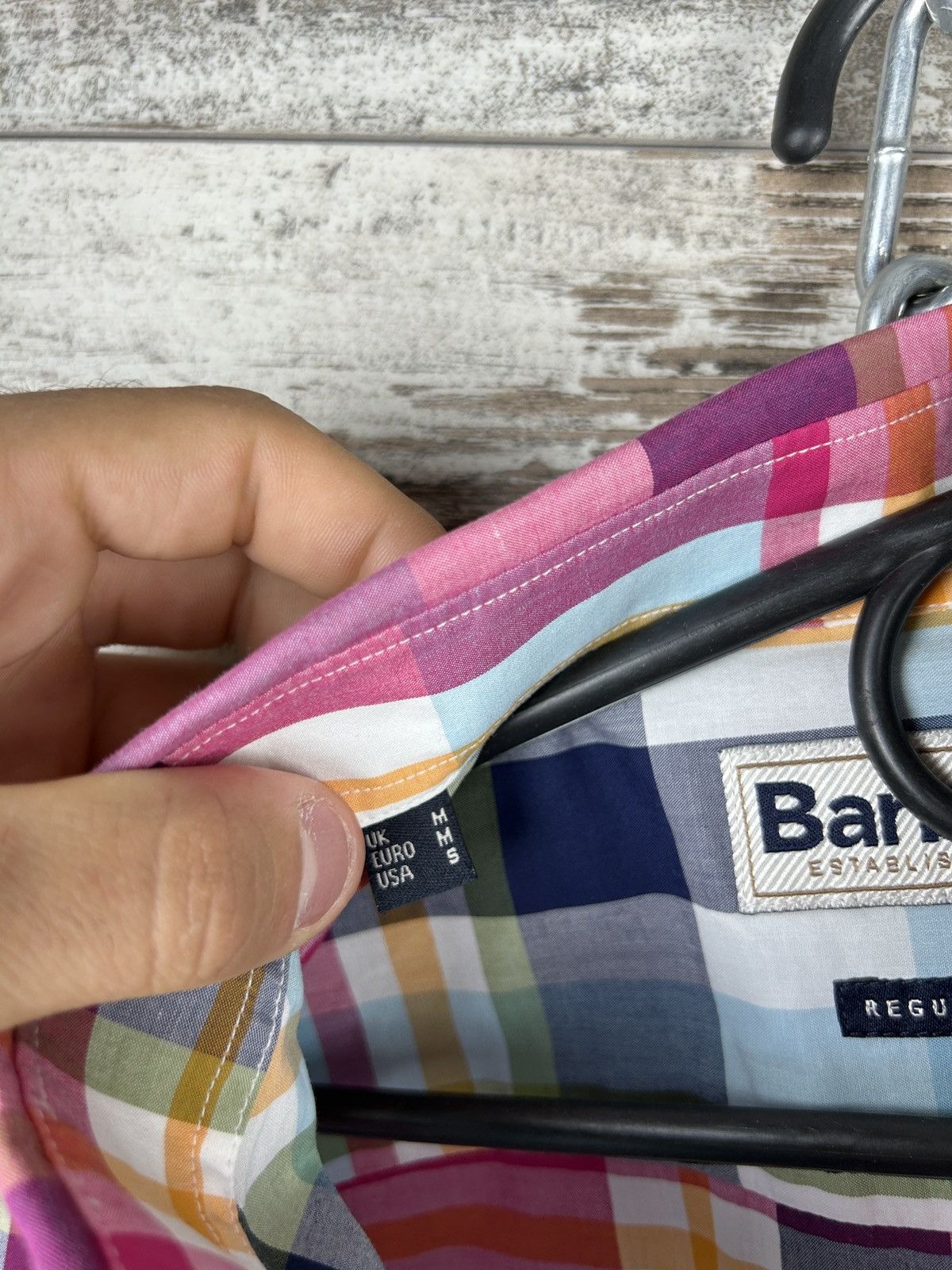 Barbour × Vintage Mens Vintage BARBOUR SHIRTS button up novacheck Size US M / EU 48-50 / 2 - 7 Thumbnail