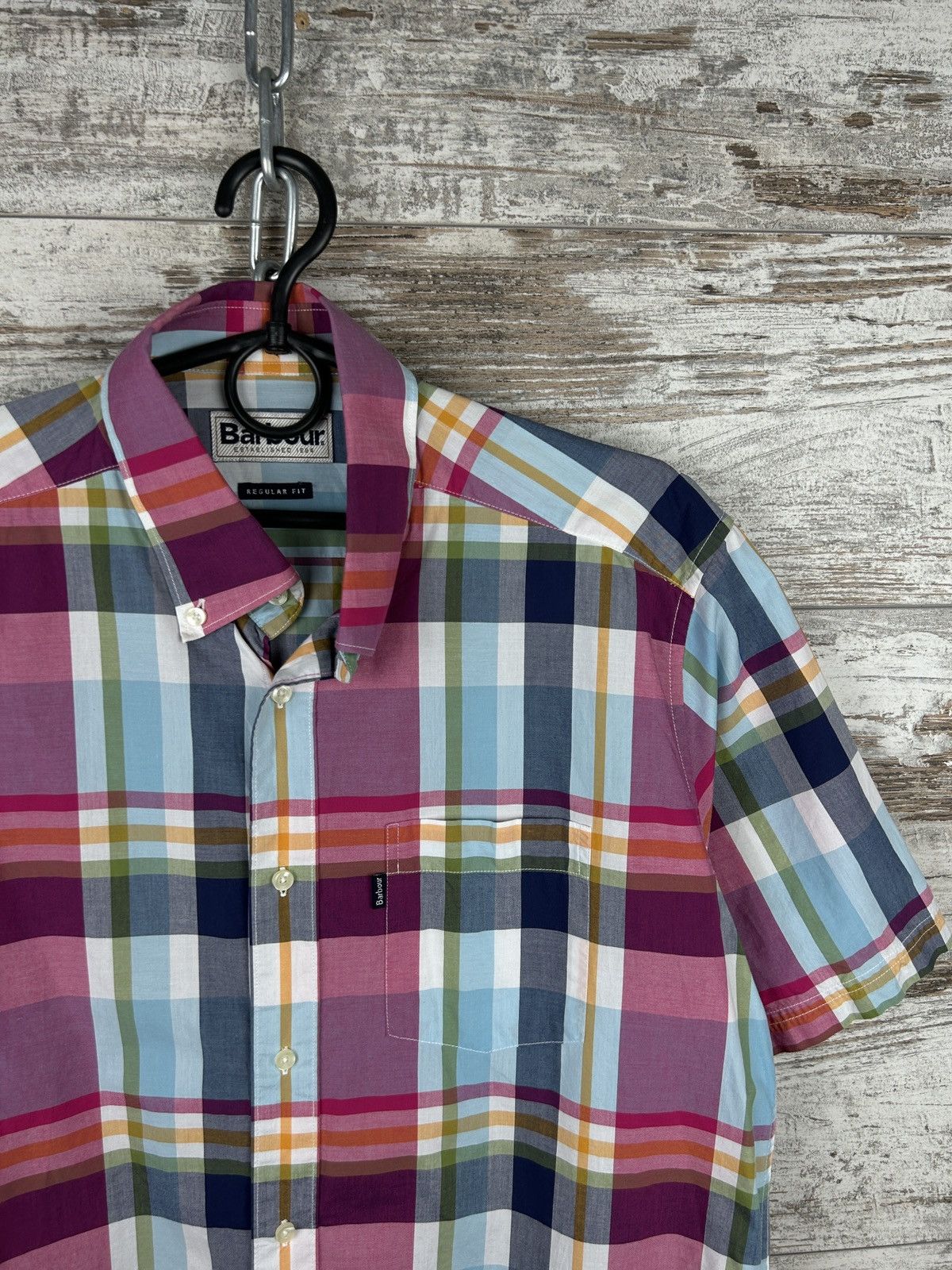 Barbour × Vintage Mens Vintage BARBOUR SHIRTS button up novacheck Size US M / EU 48-50 / 2 - 4 Thumbnail
