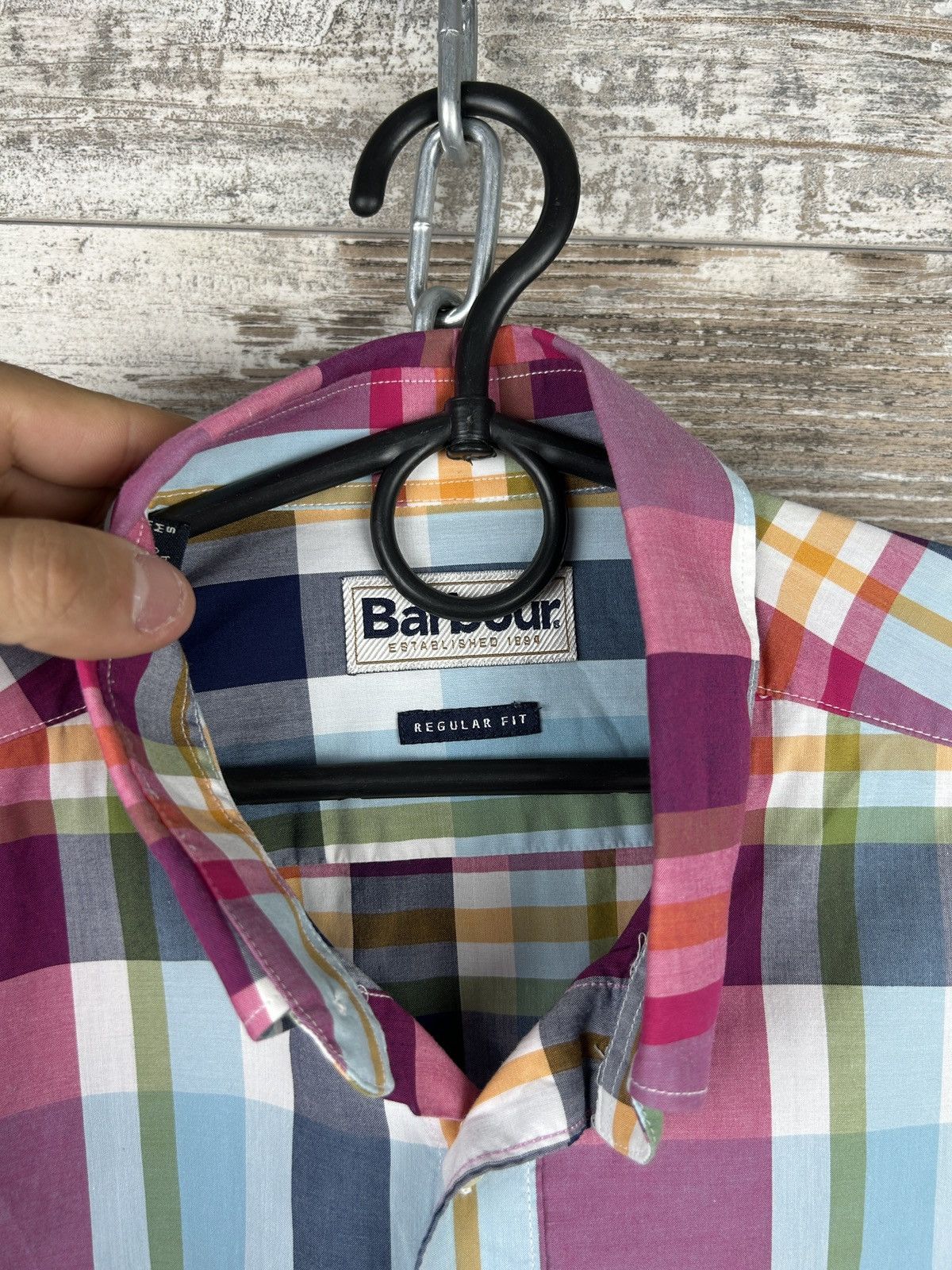 Barbour × Vintage Mens Vintage BARBOUR SHIRTS button up novacheck Size US M / EU 48-50 / 2 - 6 Thumbnail