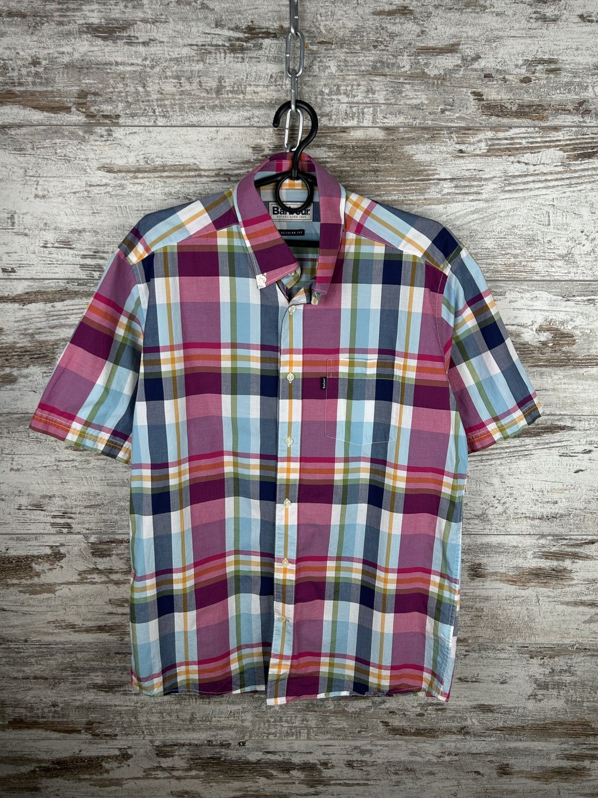 Barbour × Vintage Mens Vintage BARBOUR SHIRTS button up novacheck Size US M / EU 48-50 / 2 - 2 Thumbnail