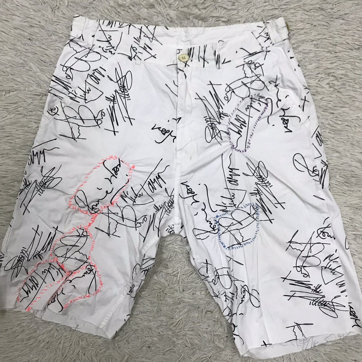 Comme des Garcons Homme Plus × The Rolling Stones AD2005 Comme Des Garcon x Rolling stones casual short pants Size US 34 / EU 50 - 5 Thumbnail