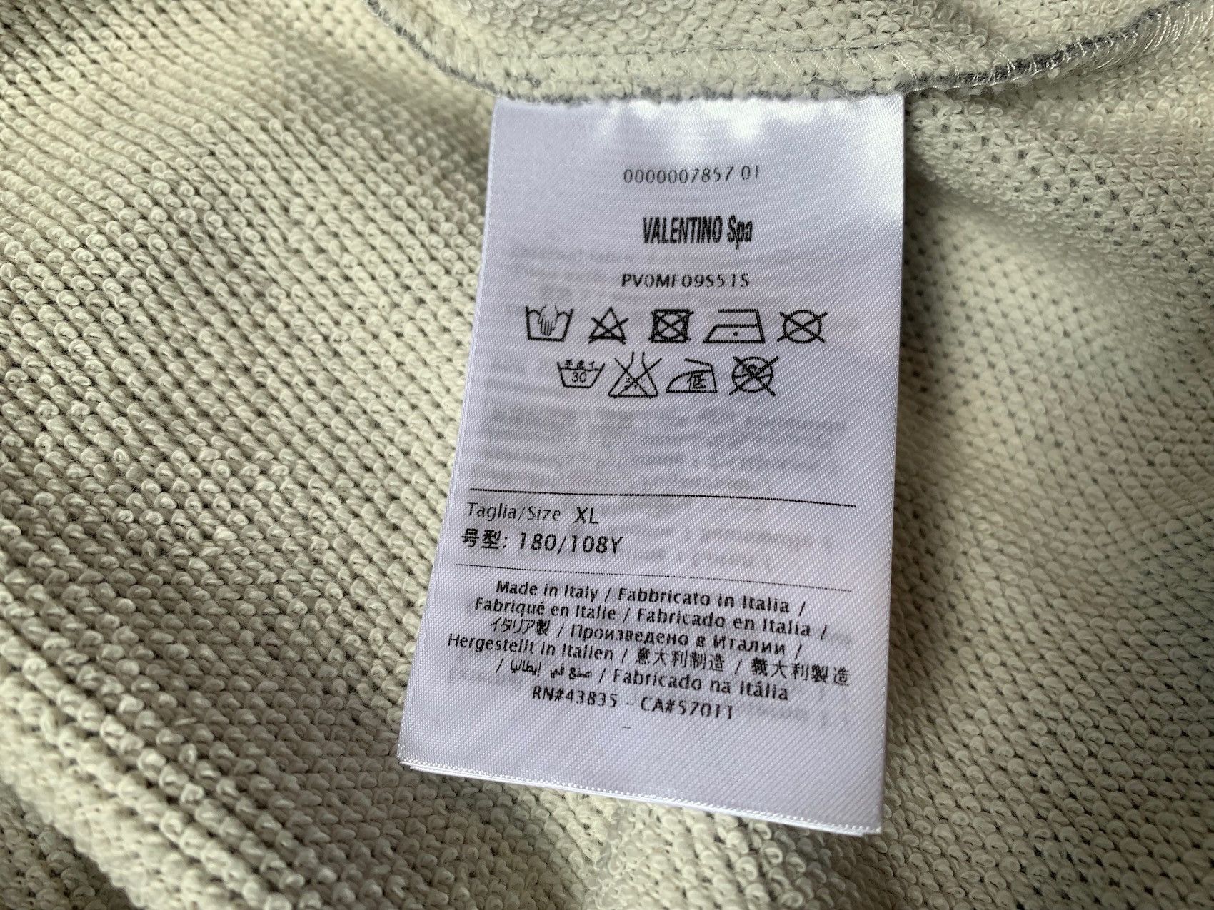 Valentino SS'16 Sweatshirt Deconstructed Drawstring Size US L / EU 52-54 / 3 - 8 Thumbnail