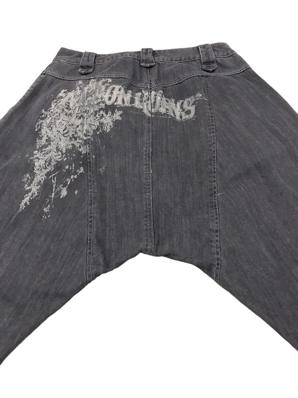 Japanese Brand ALGONQUINS Japanese Street Tobi Style Jeans Size US 31 - 13 Thumbnail