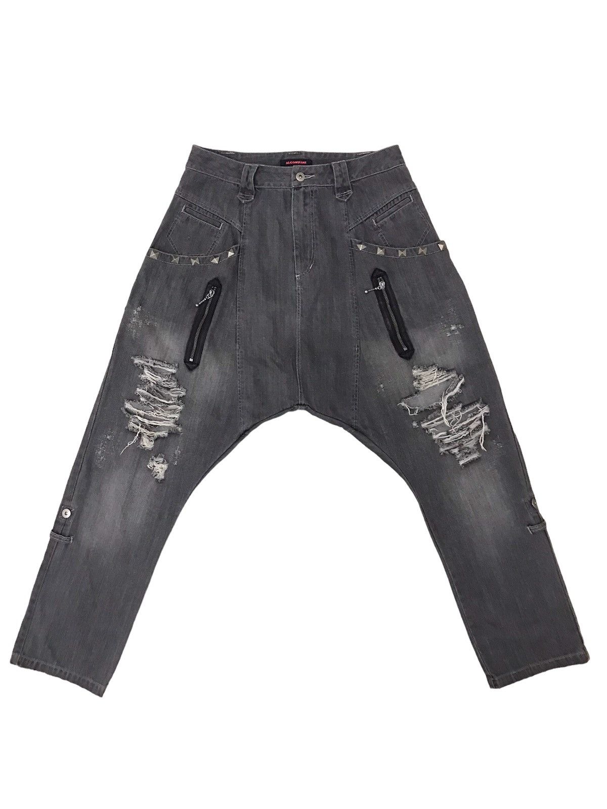 Japanese Brand ALGONQUINS Japanese Street Tobi Style Jeans Size US 31 - 1 Thumbnail