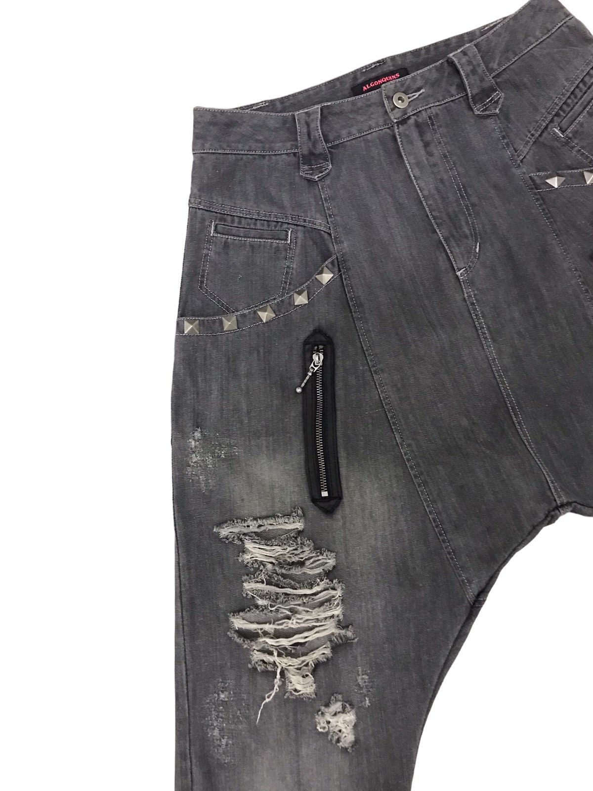 Japanese Brand ALGONQUINS Japanese Street Tobi Style Jeans Size US 31 - 5 Thumbnail