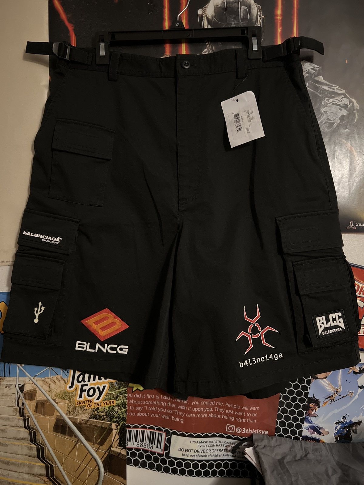 Balenciaga Gamer Shorts Size US 34 / EU 50 - 6 Thumbnail