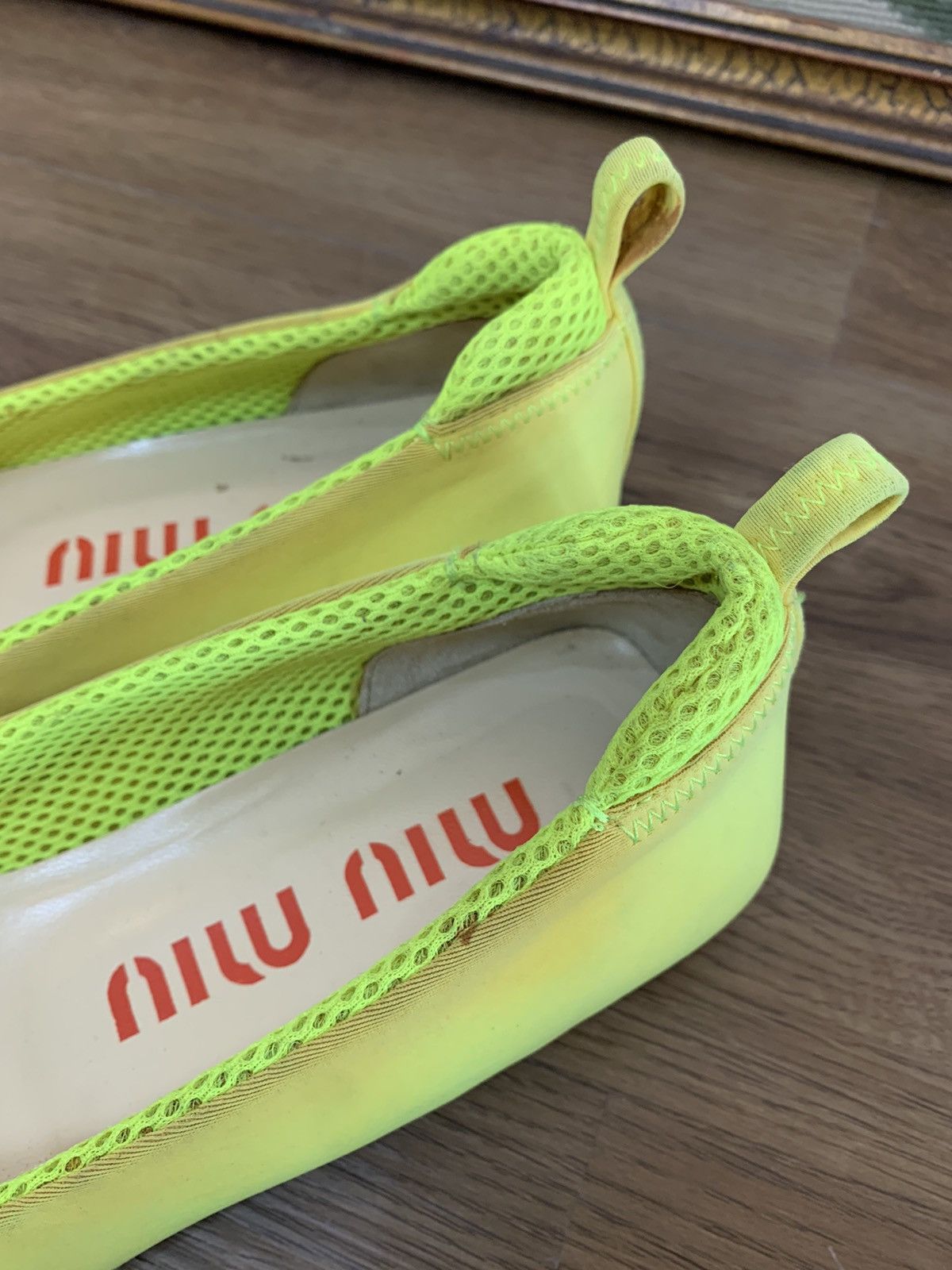 Miu Miu Miu Miu Y2K neon neoprene flat shoes Size US 6.5 / IT 36.5 - 10 Thumbnail