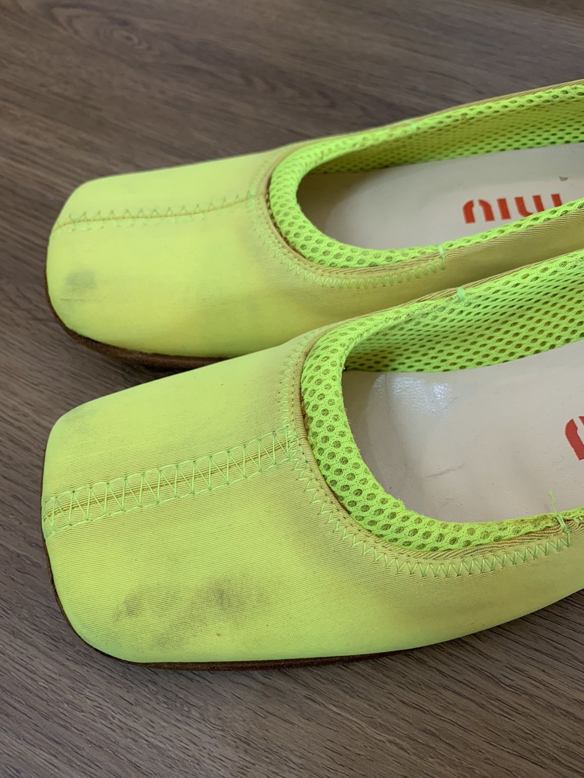 Miu Miu Miu Miu Y2K neon neoprene flat shoes Size US 6.5 / IT 36.5 - 9 Thumbnail