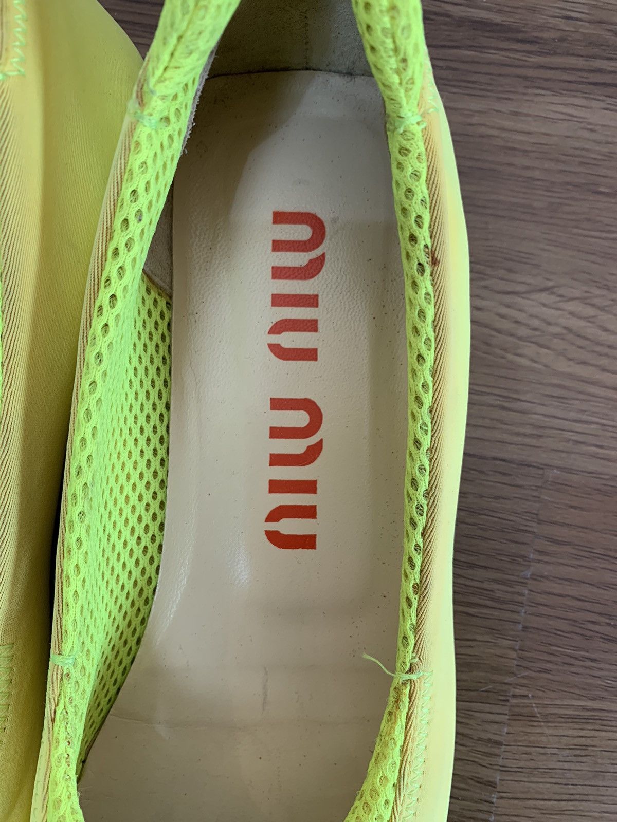 Miu Miu Miu Miu Y2K neon neoprene flat shoes Size US 6.5 / IT 36.5 - 3 Thumbnail
