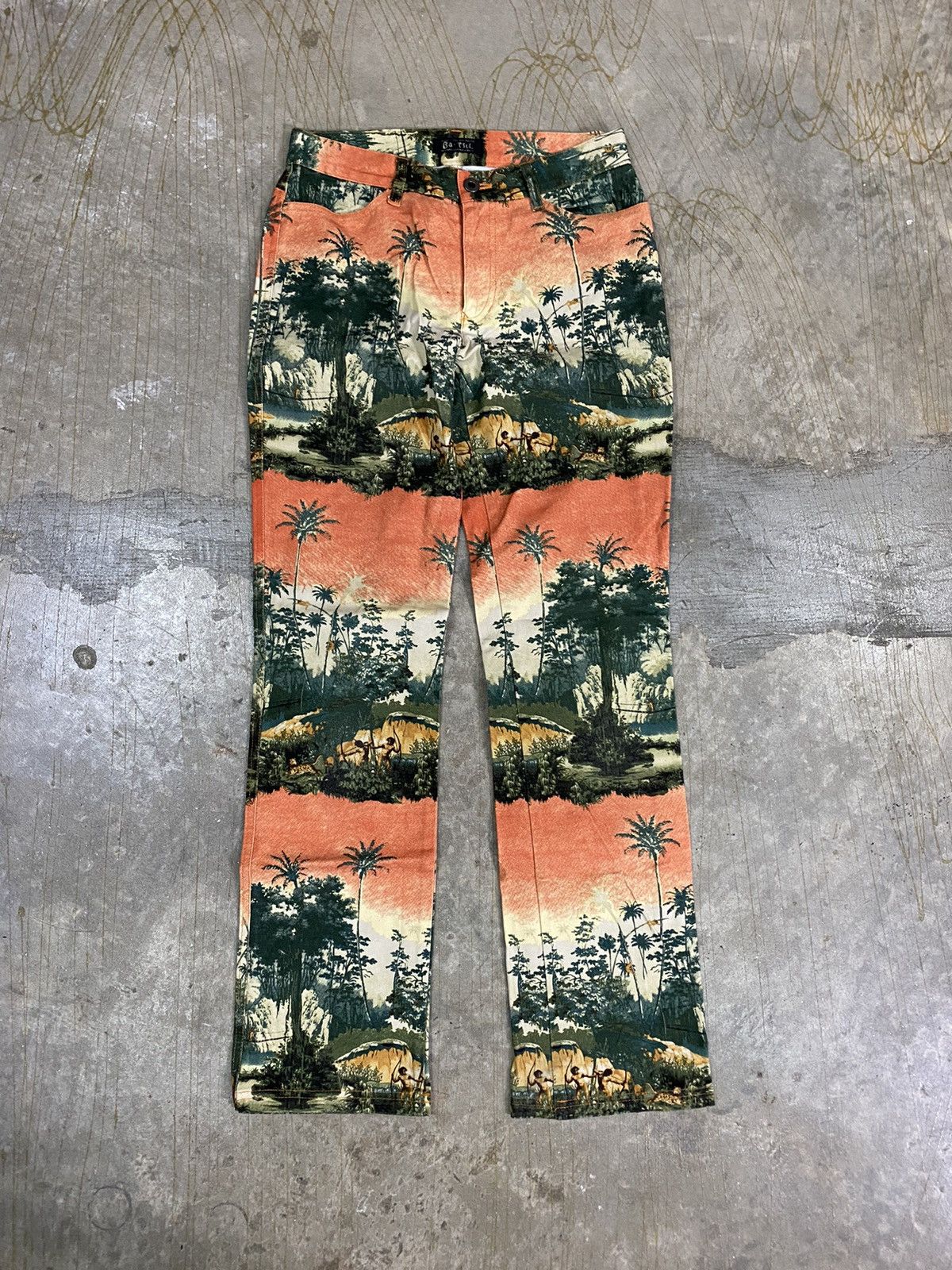 Japanese Brand 90's Ba-TSU Native Culture All over print hysteric glamour Size 29" - 2 Thumbnail