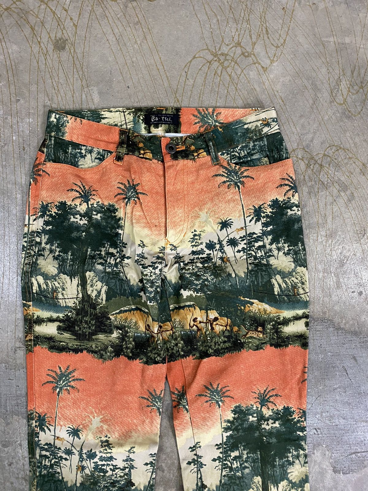 Japanese Brand 90's Ba-TSU Native Culture All over print hysteric glamour Size 29" - 3 Thumbnail