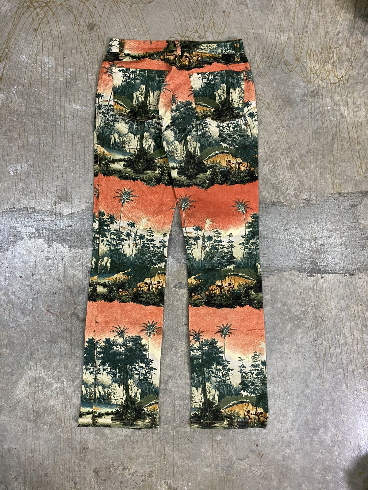 Japanese Brand 90's Ba-TSU Native Culture All over print hysteric glamour Size 29" - 7 Thumbnail