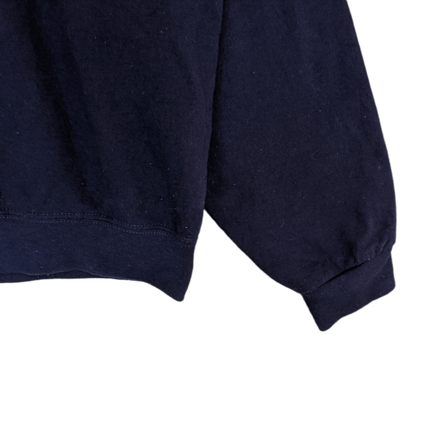 American Apparel FRUIT OF THE LOOM Dark Blue Plain Jumper Sweatshirt Size US L / EU 52-54 / 3 - 5 Thumbnail