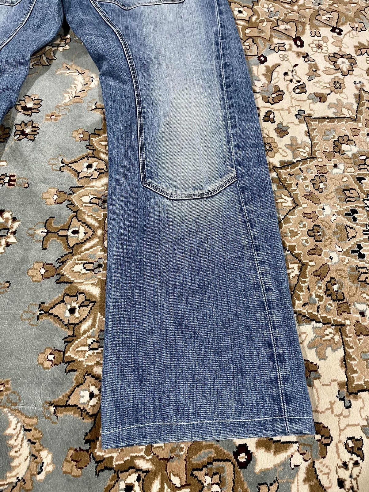 Japanese Brand × Vintage VINTAGE BE ONE TAKE TWO MUSCLE DENIM BACK BUCKLE SIZE 28X29 Size US 28 / EU 44 - 4 Thumbnail