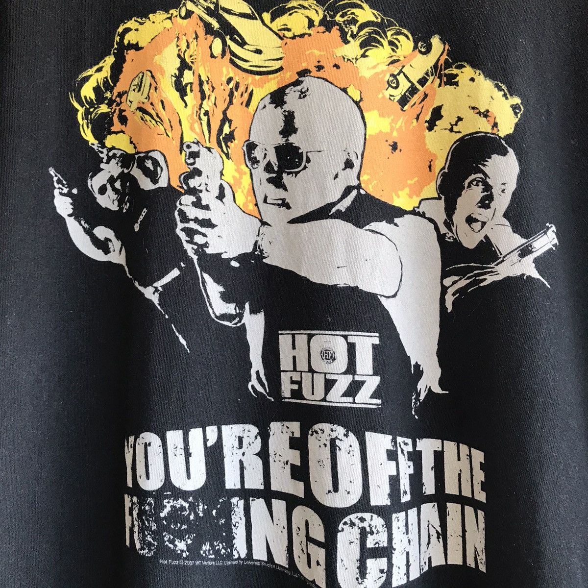 Vintage VTG 2007 Hot Fuzz Movie Promo Tee Shirt Shaun of The Dead Size US XL / EU 56 / 4 - 5 Thumbnail