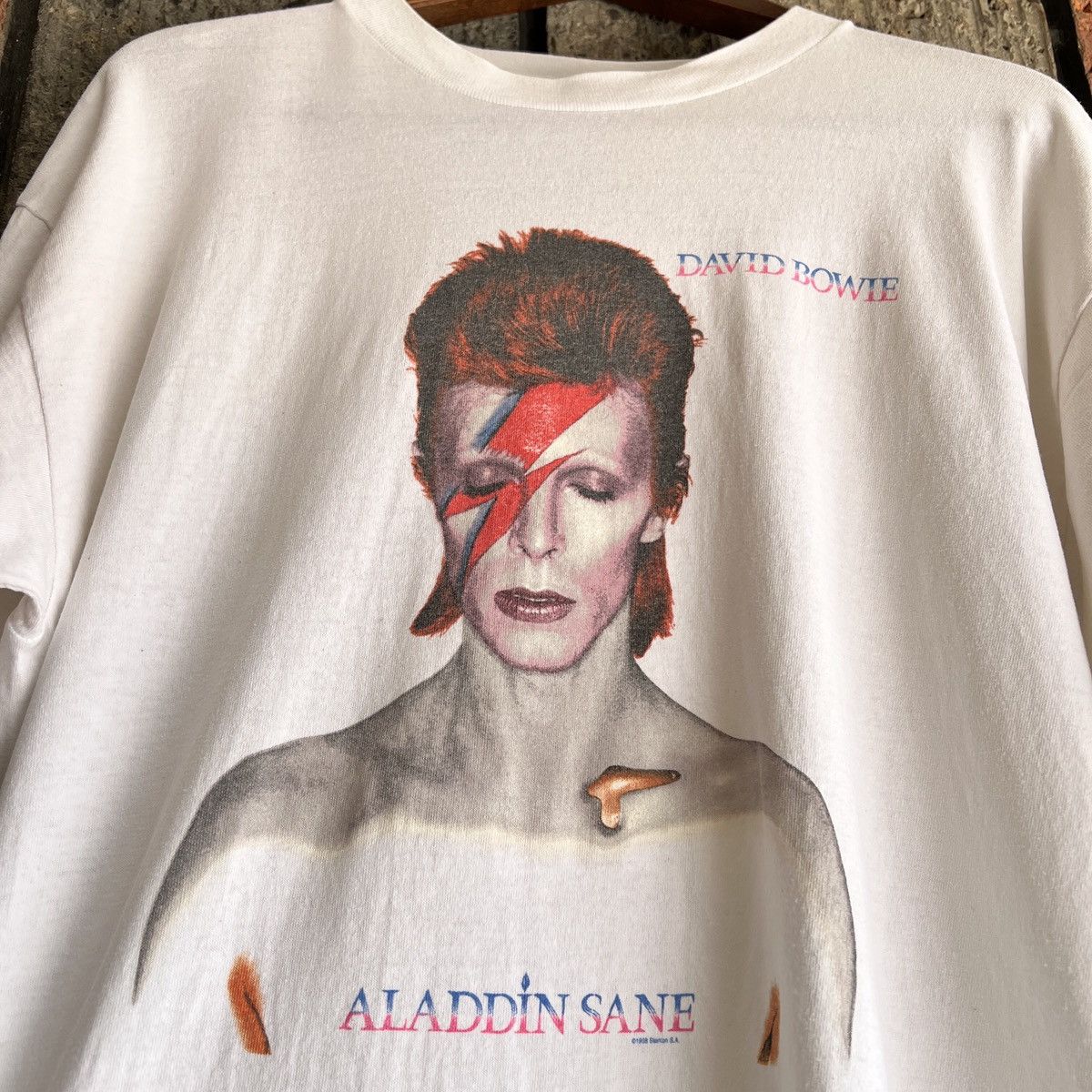 Band Tees VTG ‘90s David Bowie Aladdin Sane Band Tee Shirt Bjork Giant Size US XL / EU 56 / 4 - 3 Thumbnail