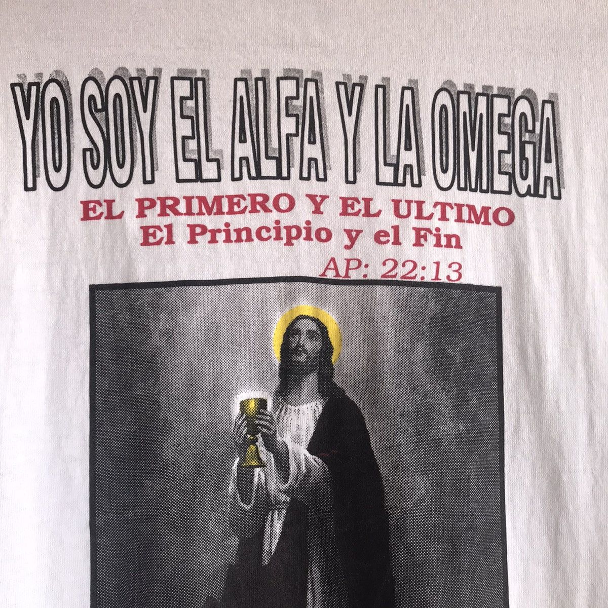 Hanes VTG ‘90s Jesus Tee Shirt Renovacion Carismatica Size US L / EU 52-54 / 3 - 9 Thumbnail