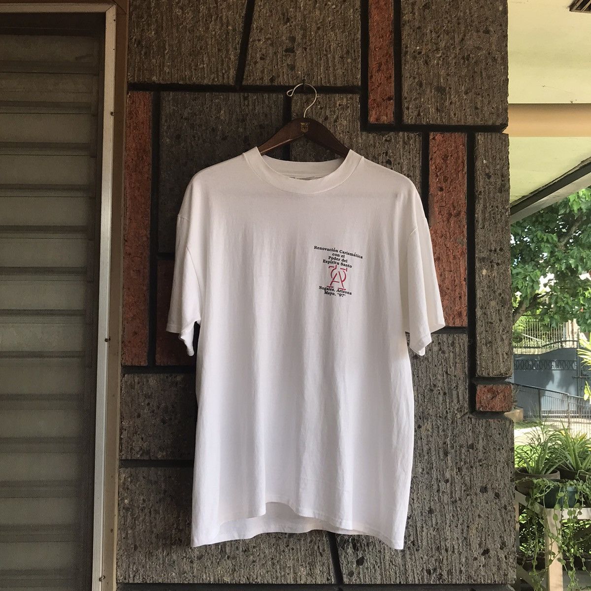 Hanes VTG ‘90s Jesus Tee Shirt Renovacion Carismatica Size US L / EU 52-54 / 3 - 3 Thumbnail