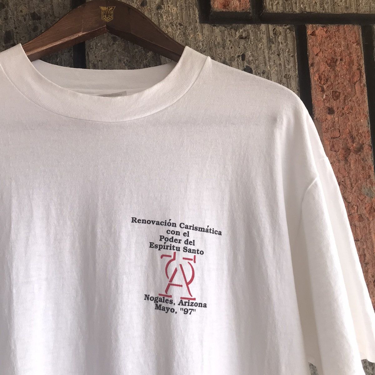 Hanes VTG ‘90s Jesus Tee Shirt Renovacion Carismatica Size US L / EU 52-54 / 3 - 4 Thumbnail