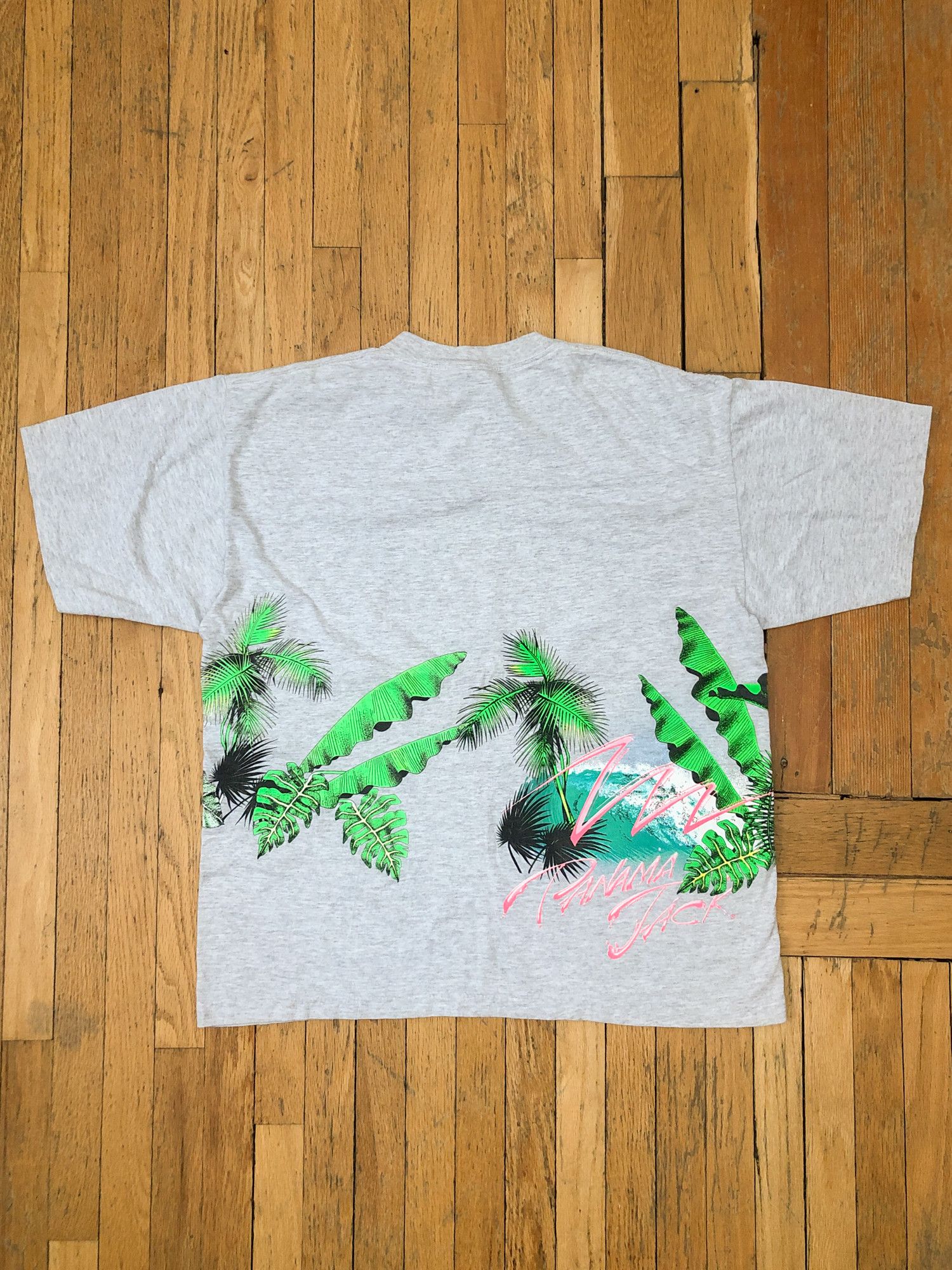 Panama Jack × Vintage 90s Single Stitch All Over Print 'Panama Jack' T-Shirt Size US XL / EU 56 / 4 - 4 Thumbnail