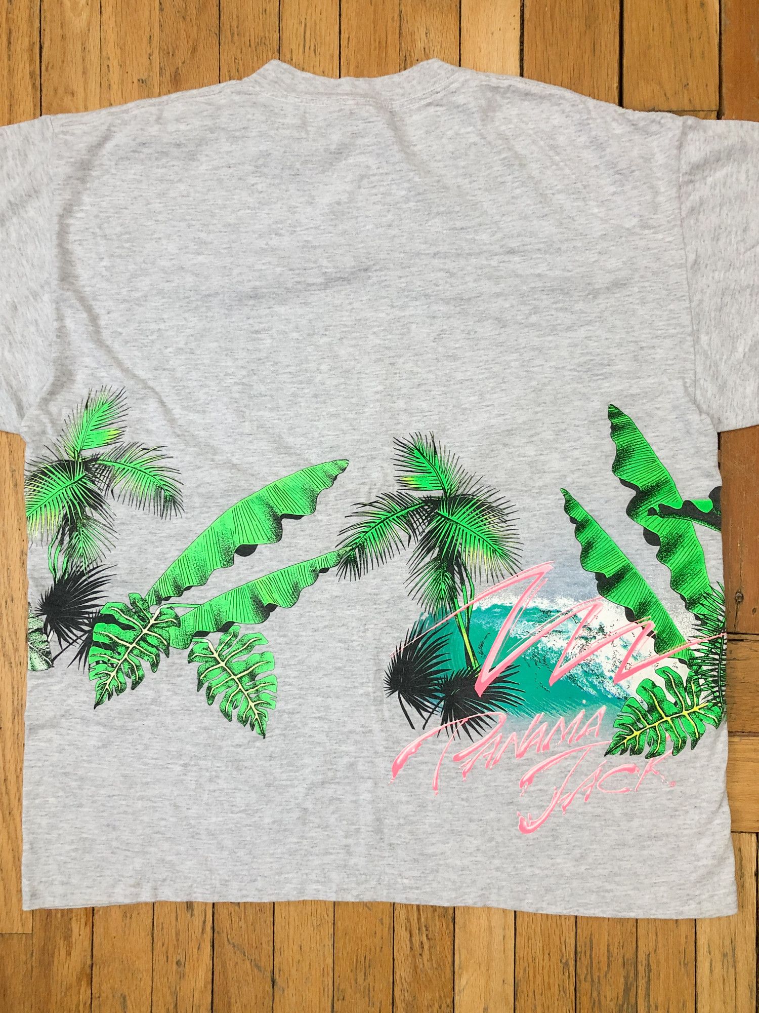 Panama Jack × Vintage 90s Single Stitch All Over Print 'Panama Jack' T-Shirt Size US XL / EU 56 / 4 - 5 Thumbnail