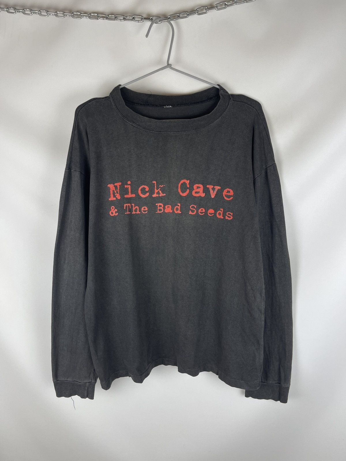 Pre-owned Band Tees X Rock T Shirt Nick Cave & The Bad Seeds Vintage 80's 90's Long Sleeve Tee In Black