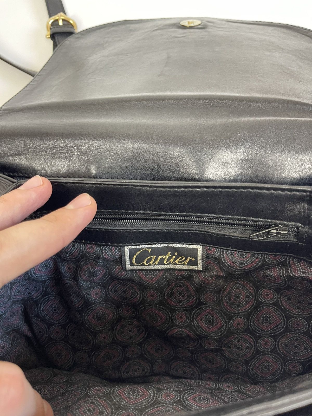 Cartier Cartier vintage real leather logo shoulder bag Size ONE SIZE - 15 Thumbnail