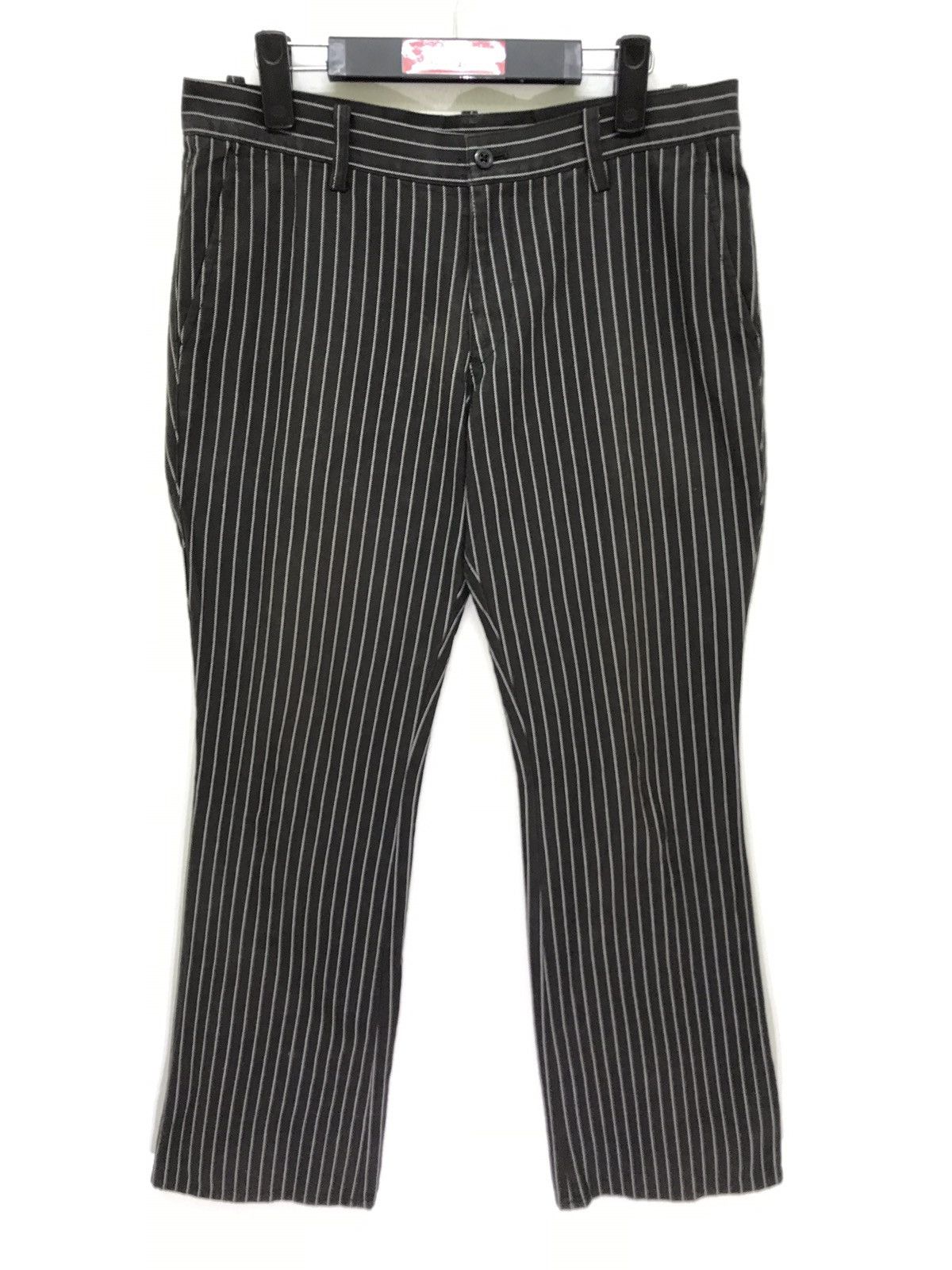 Japanese Brand Flare Pant Made in Japan Abahouse Striped Size US 31 - 3 Thumbnail