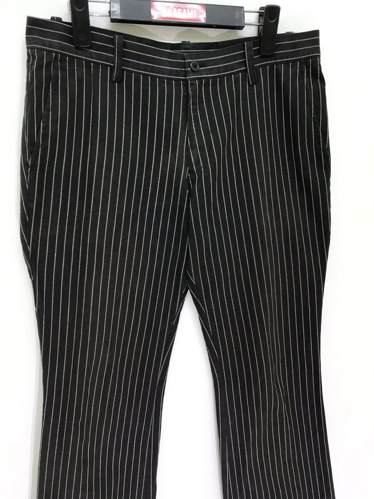 Japanese Brand Flare Pant Made in Japan Abahouse Striped Size US 31 - 5 Thumbnail