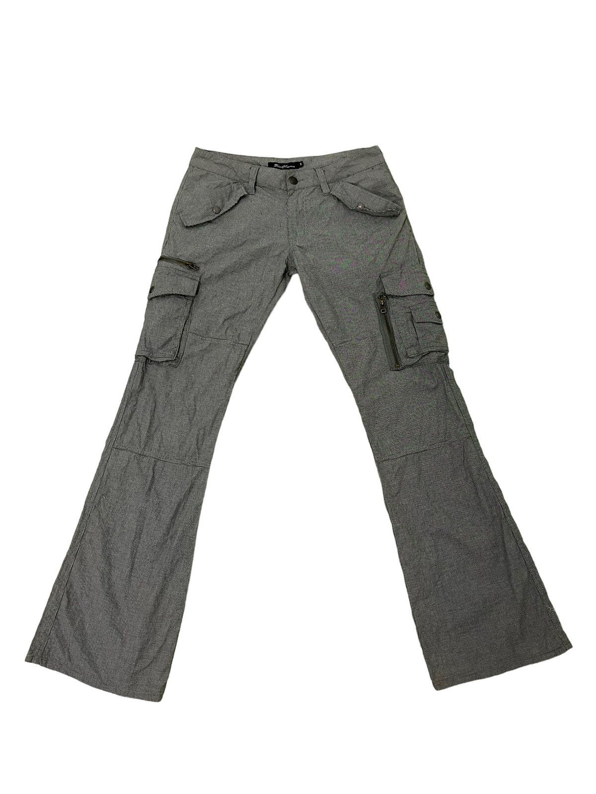 Japanese Brand Flare Cargo Root Three Stretch Pant Boot Cut 1🟦7 Size US 30 / EU 46 - 2 Thumbnail