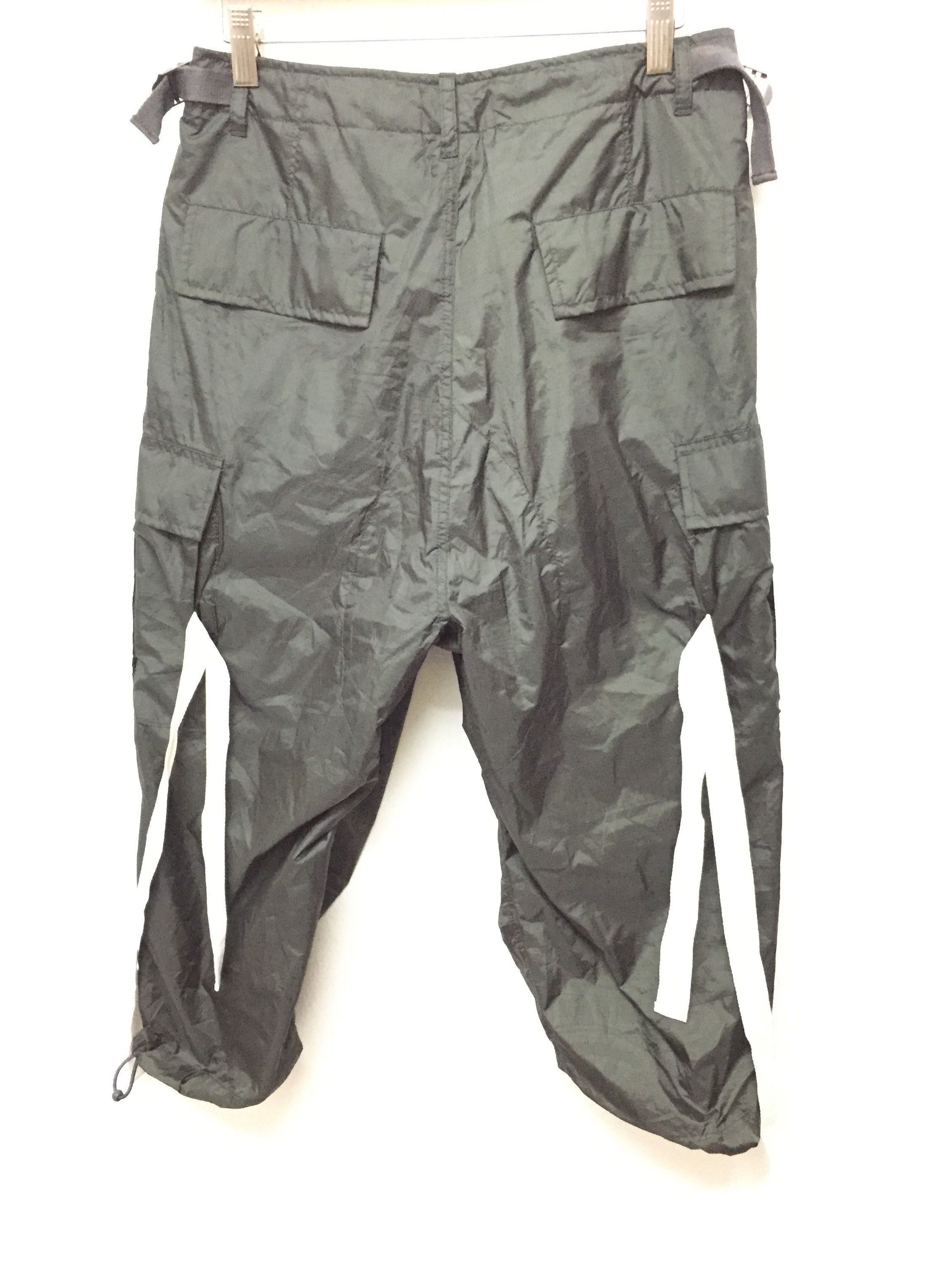 Maison MIHARA YASUHIRO Miharayasuhiro Polyester olive Bondage three quarter pants Size 28" / US 6 / IT 42 - 1 Thumbnail