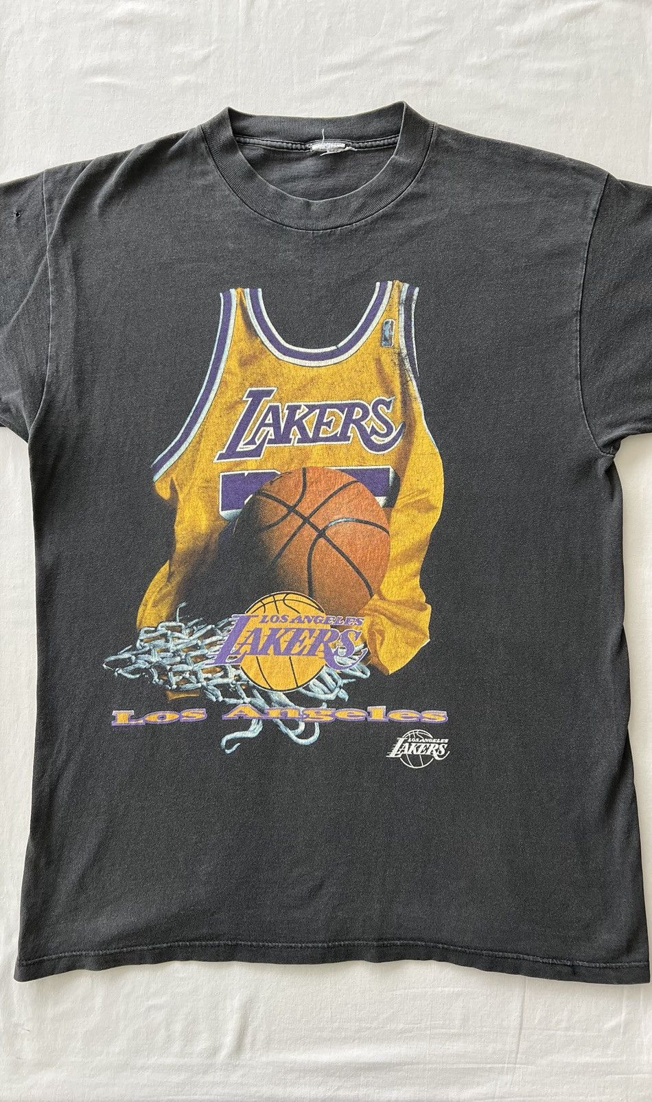 NBA Vintage 90s Los Angeles Lakers Kobe Bryant Starter NBA Tee Size US XL / EU 56 / 4 - 3 Thumbnail
