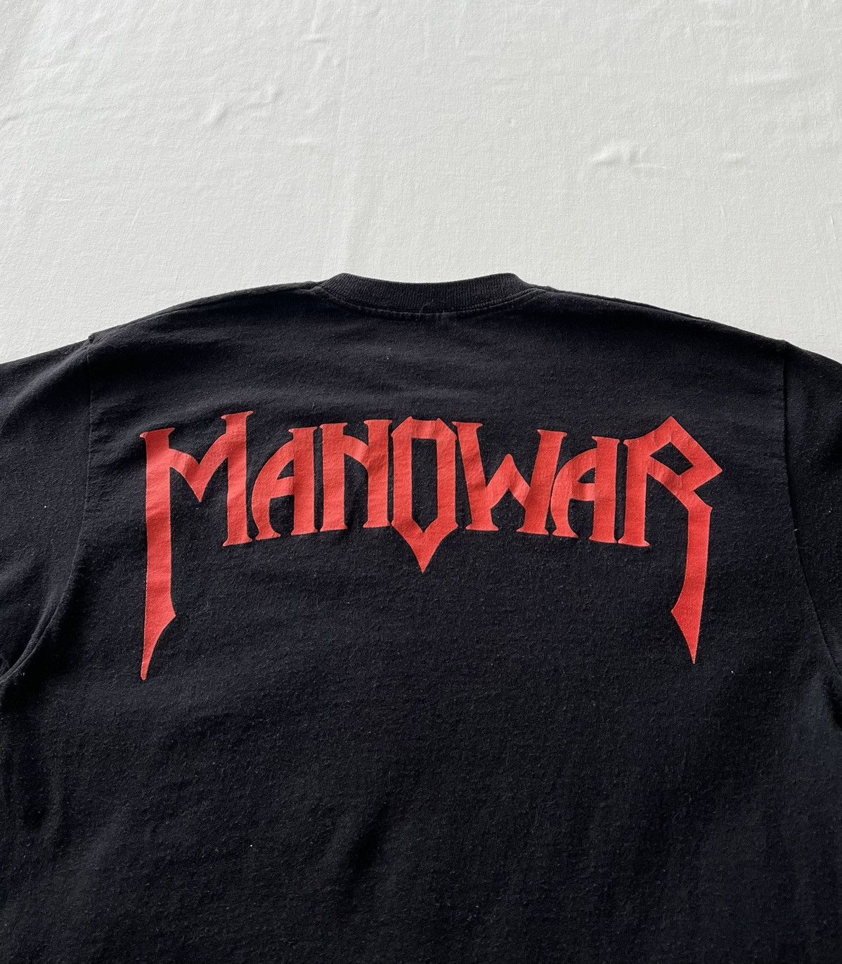 Band Tees Vintage 2000s Manowar Black Tee Size US S / EU 44-46 / 1 - 10 Thumbnail