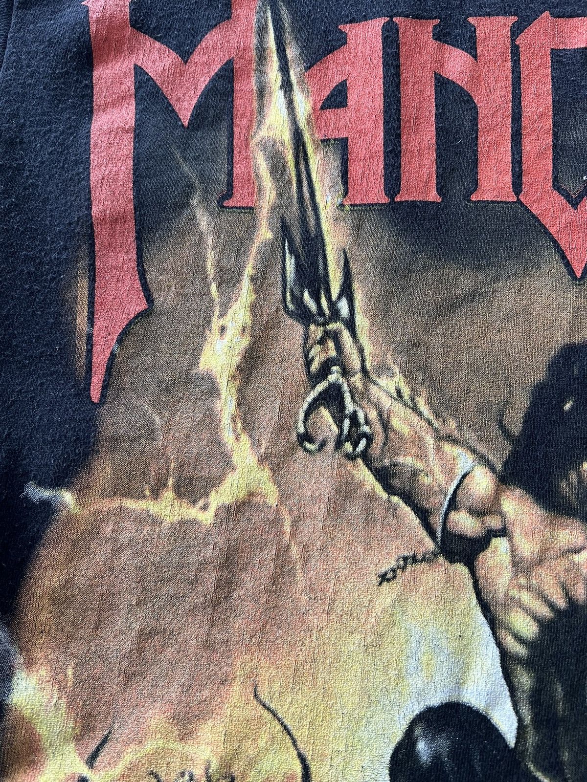Band Tees Vintage 2000s Manowar Black Tee Size US S / EU 44-46 / 1 - 5 Thumbnail