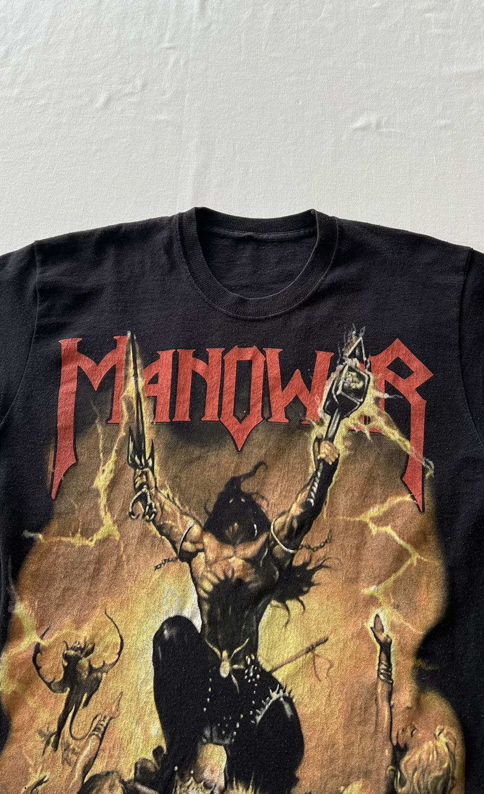 Band Tees Vintage 2000s Manowar Black Tee Size US S / EU 44-46 / 1 - 4 Thumbnail