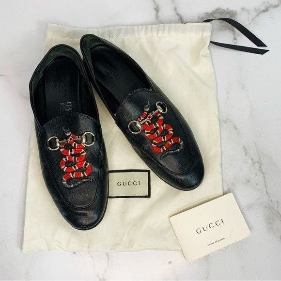 gucci snake loafers