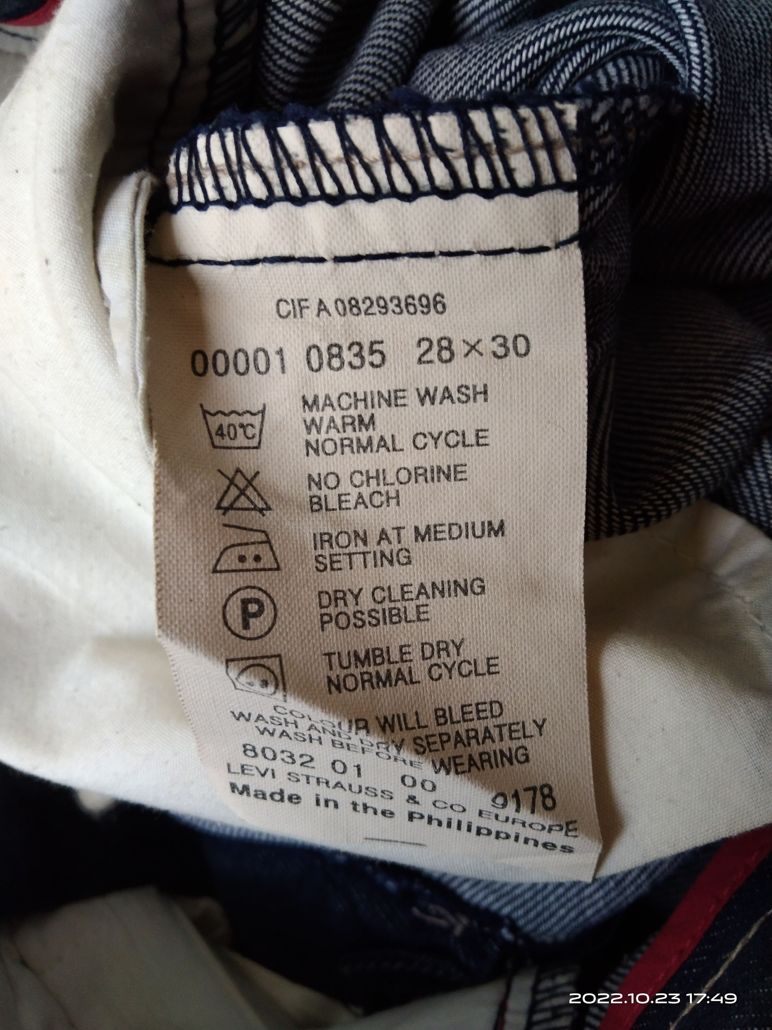 Levi's Vintage Clothing VINTAGE 2000s LEVIS ENGINEERED DENIM PANTS Size US 27 - 8 Thumbnail