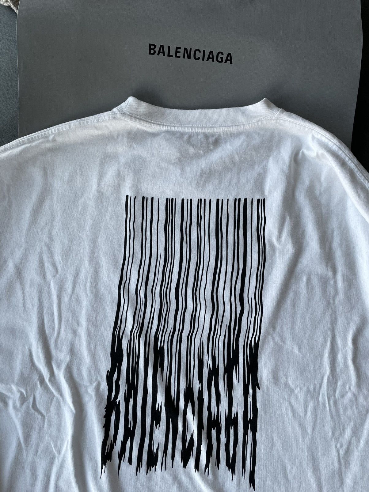 Balenciaga Super Runway Balenciaga Logo BrandNew Oversized Tee T-shirt Size US XXL / EU 58 / 5 - 14 Thumbnail